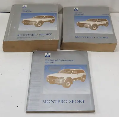 1997 Mitsubishi Montero Sport Service Manual Vols. 1-2 Plus Tech. Info. Manual • $45