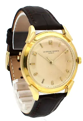 $14632.32 • Buy VACHERON CONSTANTIN 18K Gold Hand Wind Oversized 38mm Men's Watch Cal. P454/5B