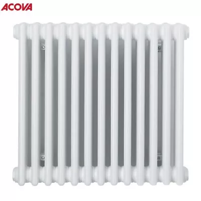 Acova Classic Horizontal 3 Column Radiator 600 X 628mm White 2701btu • £134.99