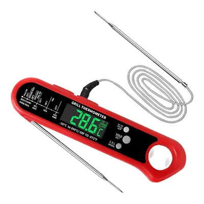 £12.99 • Buy Digital Food Thermometer Probe Temperature Kitchen Cooking BBQ Milk Meat Baking