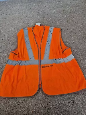 Db Schenker Rail Railway Orange Hi-vis Waistcoat Vest Jacket Top Mens Xl • £39.99