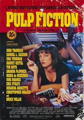 Pulp Fiction (1994) Movie Poster /50x70cm/24x36in/27x40in/ Thurman Travolta #285 • $12.99
