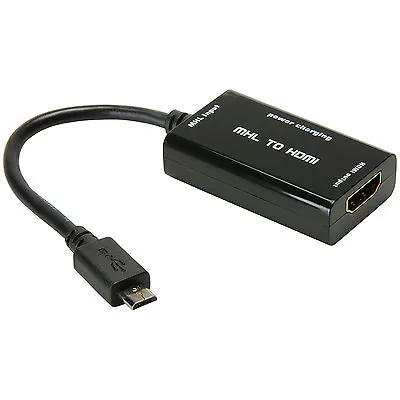 MHL Adapter USB Micro B To HDMI With Power/Charging Input • $9.98