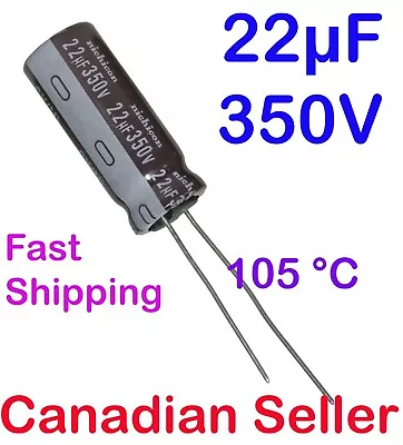 1/5/10pcs 22uF 350V 10x20mm 105C Nichicon CY High Ripple Current And Reliability • $9.91