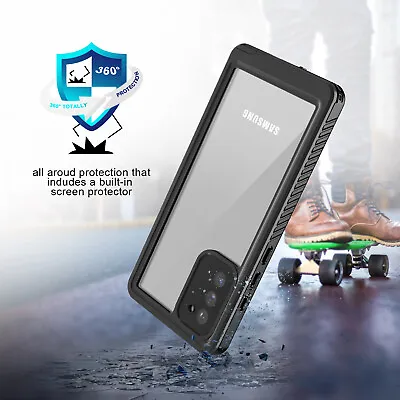 For Samsung Galaxy S10+ S9+ S21FE S20 360°Full Body Waterproof Phone Case Cover • £13.19