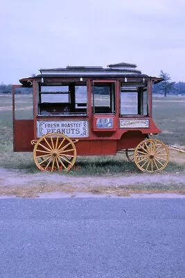 #SL66- Vintage Amateur 35mm Slide Photo- Peanut Cart- 1963 • $5.50