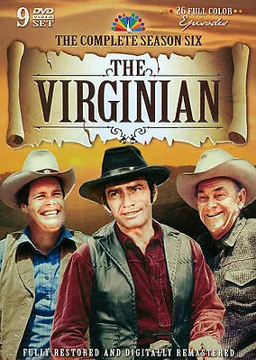 The Virginian - Complete Season 6 - 9 Dvd's In Collectible Embossed Tin • $25