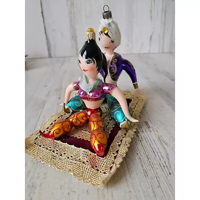 Radko Magic Carpet Aladdin Flight Italian Ornament Rare Vintage Xmas Tree Carpet • $293.17