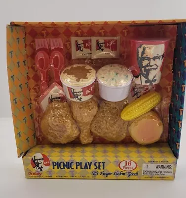 New  Kentucky Fried Chicken KFC Kid Play Food Pieces BOLEY 2005 • $45