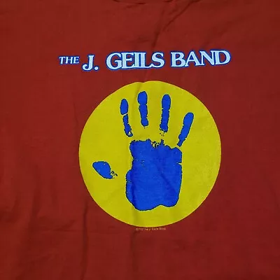 Vintage 1999 The J.Geils Band Shirt Tour Rock Men Red Large Faded • $48.99