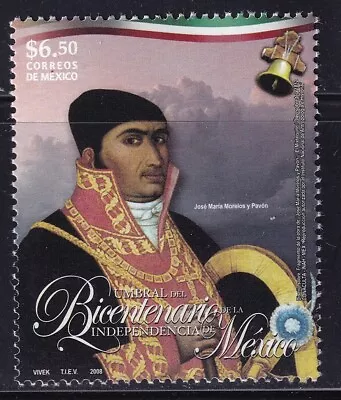 Mah76 Mexico 2008 Jose Ma. Morelos Y Pavon Sc#2584 Mc#3447 Mexican Independence • $2.99