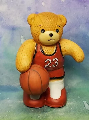 Enesco Lucy And Me Lucy Rigg Bear As Michael Jordan #23 With Basketball • $19.99