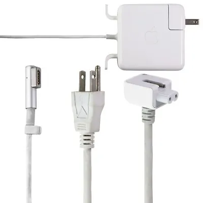 Apple 60W MagSafe Power Adapter W/ Wall Cable & Folding Plug - White (A1344) • $10.99