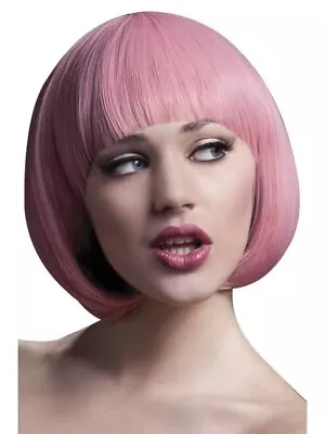 Smiffys Fever Mia Wig Pastel Pink • $28.84