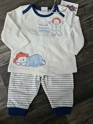 Bnwt Paddington Bear Baby Top & Bottoms 3-6 Months Baby Shower Gift Unisex Twins • £13.99