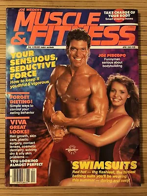 MUSCLE & FITNESS April 1988 Vol.49 #4 Joe Piscopo Kimberly Driscoll Cover! • $22.08