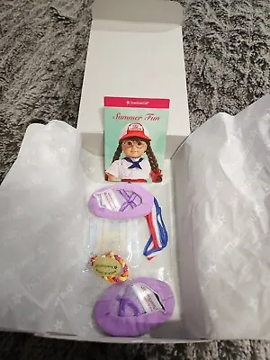 American Girl McKenna's TEAM GEAR Purple JACKET Bracelet MEDAL Slippers For Doll • $101.06