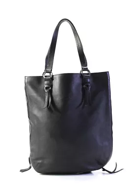 Longchamp Women's Top Handle Zip Closure Leather Handbag Black Size M • $69.99