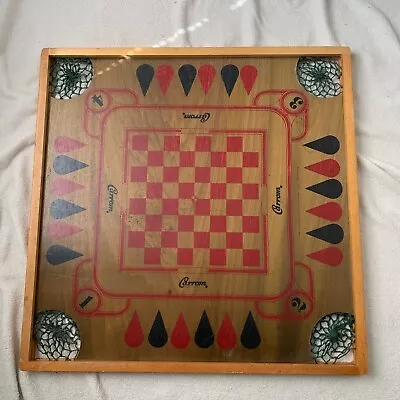 Vintage Carrom Board Game Includes 48 Game Pieces And Manual • $59.95