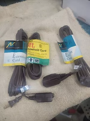 12 Ft 9 Ft And 6 Ft Light  Extension Cord Lot Of 3 Different Sizes • $10