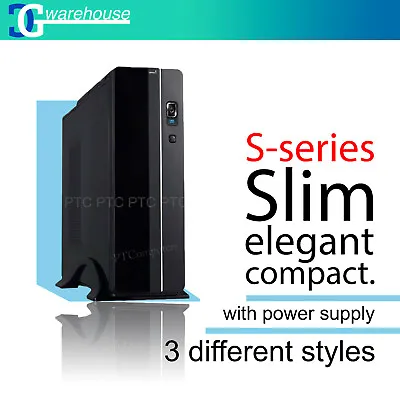 $95 • Buy  Micro ATX/ SFX Desktop Slim Computer PC Case W/ 400W PSU Upright/ Horizontal