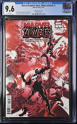 Marvel Zombies Black White Blood #1 CGC Graded 9.6 - Carlos Magno 1:10 Cover • $39.99