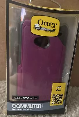 NEW Otterbox HTC One Purple/Black Commuter Series Case Smart Phone Protection • $3.99