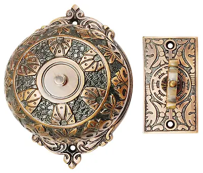 Victorian Style Twist Bell Vintage Look Doorbell Ringer Antique Front Door Alarm • $89.97