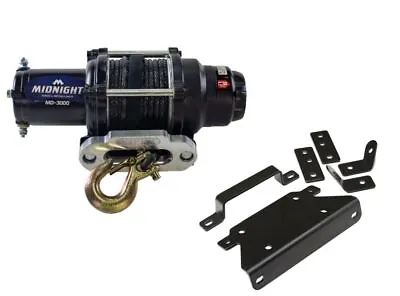 Viper 50 Ft Winch 3000 Lb Black W/ Mount For Can-Am Renegade 800 2007-11 • $229.98