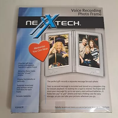 NexxTech Voice Recording Photo Frame New In Box 10 Second Message 3x5 4x6 • $19.99