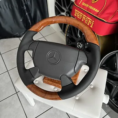 OEM Mercedes Benz AMG Steering Wheel E50 E55 W210 CLK55 W210 SL R129 C36 C43 W202 Wood • $1703.81