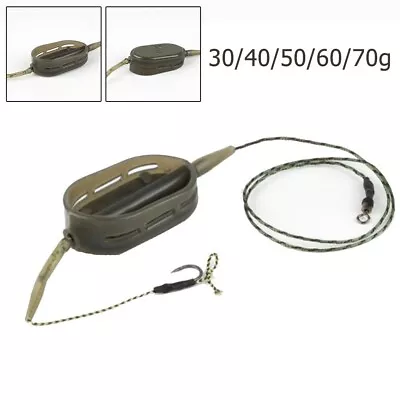 Carp Fishing Method Feeder Rig Hair Group Lead Core Line Method Flat Cage Group • $9.49