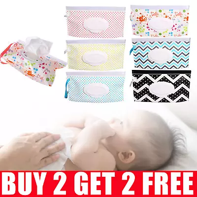 Wet Wipes Bag Box Case Accessories Cosmetic Pouch Stroller Baby Product Case New • £4.39