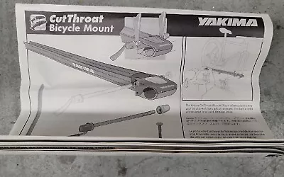 Yakima 2049 Cutthroat Fork Mount Bike Carrier For Roof Rack Rare NEW • $120