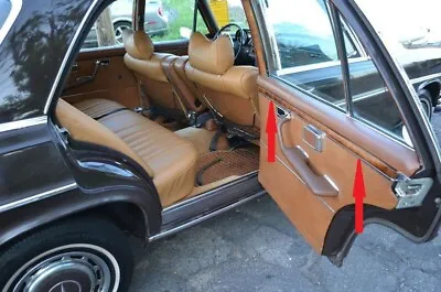 For Mercedes W109 280 SEL Long Chasis Walnut Slim Wood 4 Pcs Door Panel Trim • $569.05