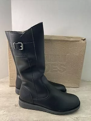 Vegetarian Shoes New In Box Size 42 Action Boot3 Black Bucky Women 10 Buckle • $59.97