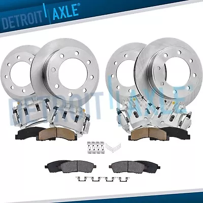 4WD Front & Rear Rotors Brake Calipers Brake Pads For 2000-2004 F-250 F-350 SD • $553.13