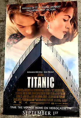 Titanic - Video Store Movie Poster - NEW - Original - 27  X 40  • $12.95