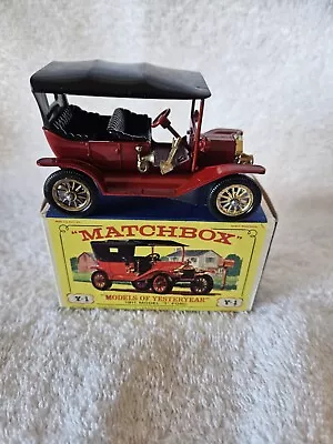 Rare 1960's Vintage Lesney Matchbox Y-1 1911 Model T Ford Die Cast Car NIB • $19