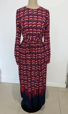 Kate Spade New York Colourful Print Panther Maxi Dress Size AU 12 (US Size 8) • $90