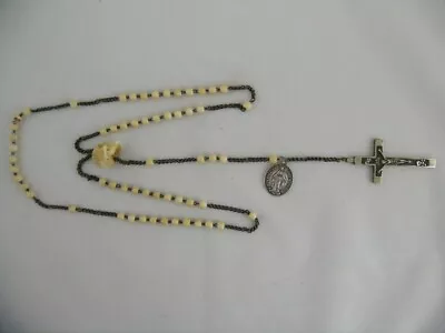 Antique Rosary With Crossmedal And Memento Mori • $225