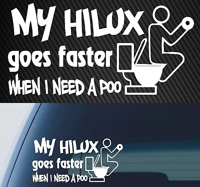 For Toyota Decal Sticker Hilux 4x4 Car Trd FUNNY Sticker 200mm • $7.99