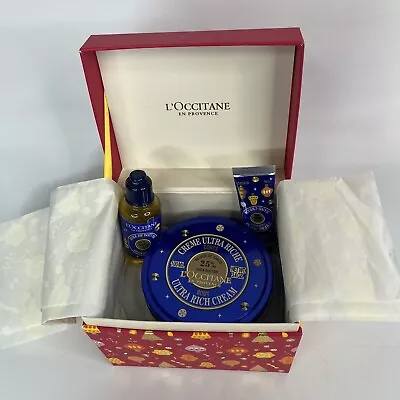 L’Occitane En Provence 2019 Holiday Gift Box 3 Pc Mostly New Hand Cream Opened • $19.99