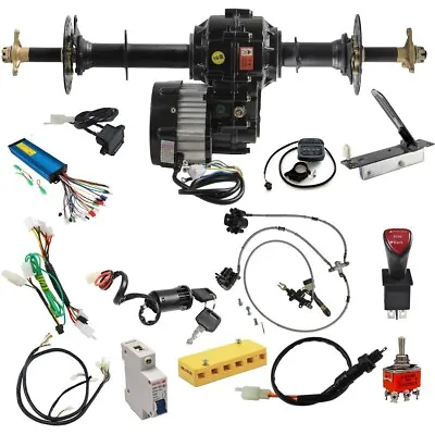 Electric 36V 1000W Rear Axle Kit Differential Motor For ATV Go Kart Drift Trike • $359.12