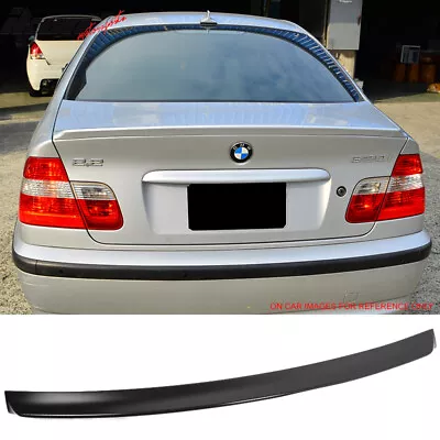 Fits 99-05 BMW E46 3 Series Sedan Ikon Style Unpainted Trunk Spoiler Wing - ABS • $50.99