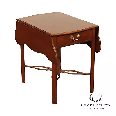 Councill Craftsmen Chippendale Style Mahogany Drop Leaf Side Table • $865