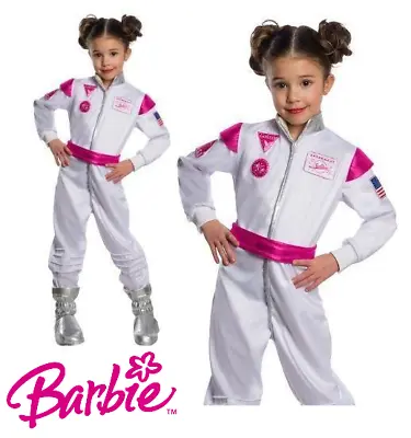 £27.99 • Buy Barbie Astronaut Girls Halloween Doll Kids Pink Fancy Dress Licensed Costume