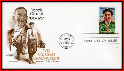 $7.65 • Buy Francis Ouimet First Winner 1913 US Open Championship Golf Stamp First Day Cover