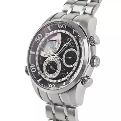 Citizen Campanola AH7060-53F Minute Repeater St.Steel Blk Slv Quartz Mens Watch • £2788.93