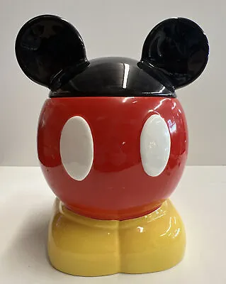 Large Disney Mickey Mouse Cookie Jar 11 In Tall - Not Perfect!  • $44.64